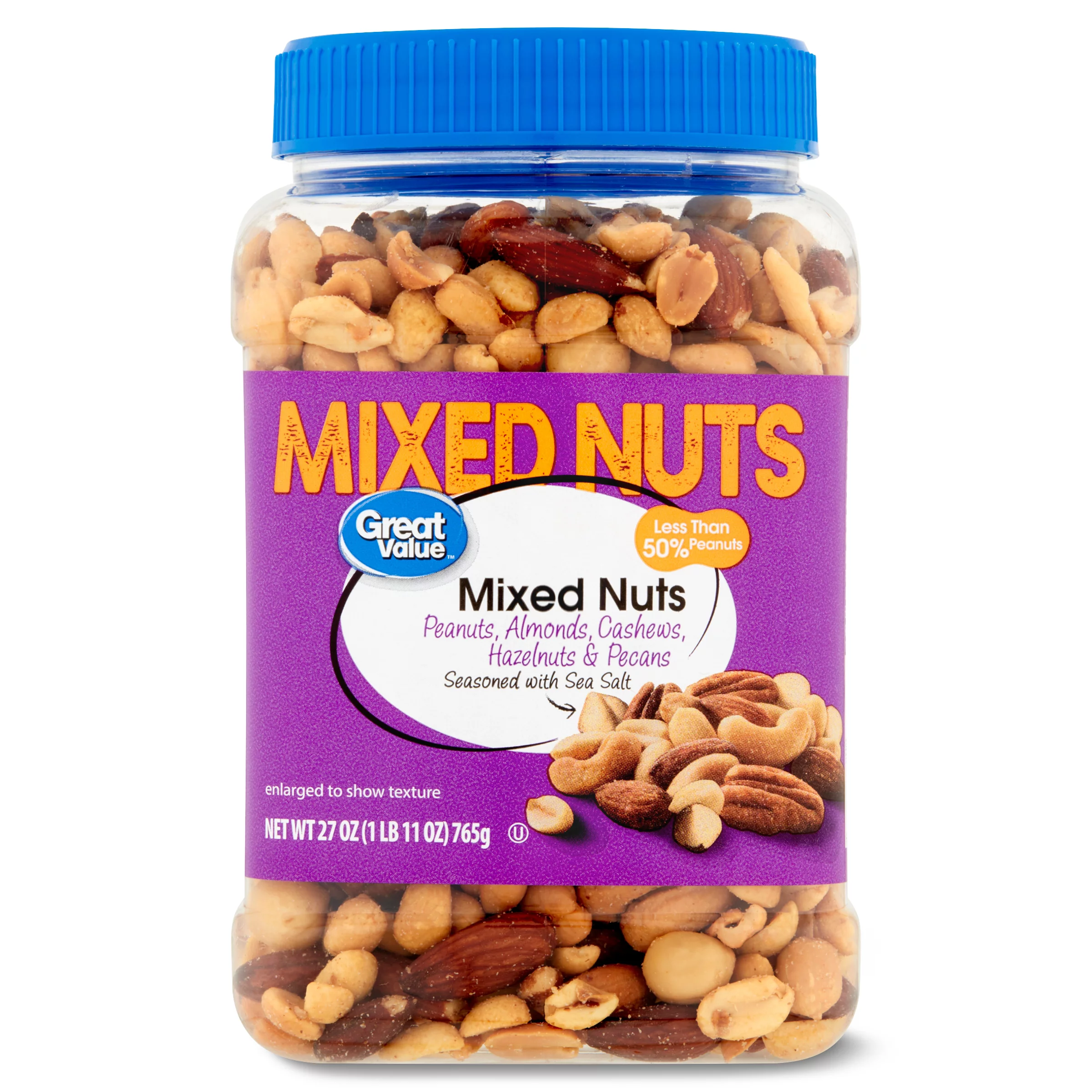 Buy Online Great Value Mixed Nuts with Peanuts, 27 Oz Kesar Grocery.